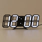 1PC 3d Digital Clock Creative Gift Multi-Functional Electronic Clock For Students With Large Screen Wall Mounted Clock