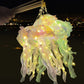 LED Jellyfish Lamp Colored DIY Mermaid Jellyfish Light Hand-held Luminous Lantern Girls Birthday Party Wedding Decor Night Light