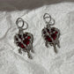 Irregular Heart Cross Earrings Women Design Senior Sense of Fashion Personality Earring 2023 Y2K Trendy Party Jewelry Gift