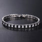 Luxury Hiphop Iced Out  4mm Cubic Zirconia Crystal Tennis Bracelets For Women Men Gold Color Silver Color Bracelet Chain Jewelry