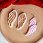 Leaves Shape Polymer Clay Earring Cutters Green Plant Flowers Dangle Clay Embossing Moulds for Handmade Jewelry Pendant Making