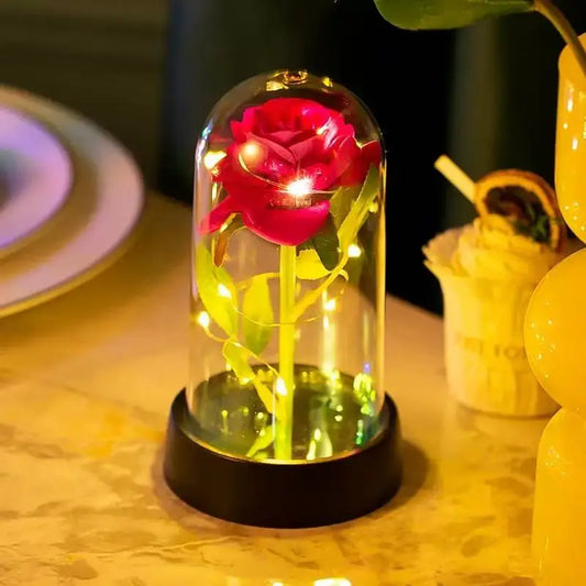 Artificial flowers Christmas birthday party Valentine's Day LED lights artificial flowers home decoration ornaments