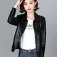 New Women Sheepskin Jacket Spring Autumn 2025 Fashion Casual Long Sleeve Short Zipper Leather Coat Loose Split Leather Outerwear