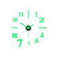 3D Luminous Wall Clock Frameless Acrylic DIY Digital Clock Wall Stickers Mute Clock for Living Room Bedroom Office Wall Decor