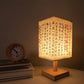 LED  Decoration Table Lamps Simple Chinese Style Dimmable Plug Night Light Fabric Lampshade Square Bedroom Bedside Desk Lights