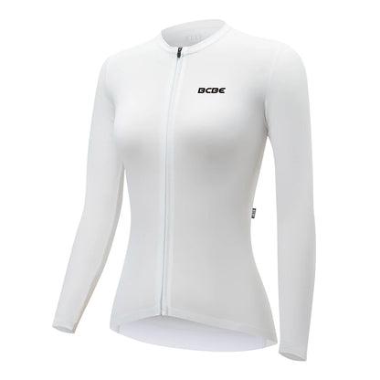 BCBE Women Long Sleeve Jersey Pro Aero Slim Fit MTB Road Cycling Jersey Breathable Quick Dry Sun Protection Riding Bike Clothing