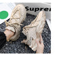Men's Thick Sole Sport Shoes Simple Fashionable Casual Sneaker High Quality Rubber Plastic Male Athletic Shoes Chunky Sneakers