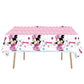 Minnie Mouse Birthday Party Decorate Girls Disposable Tableware Balloon Cups Plates Tablecloth Balloon Baby Shower Party Supply