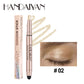 12 Colors Eyeshadow Stick Double Head Waterproof Long Lasting Metallic Shimmer Highlighter Cream Pen with Brush for Eyes