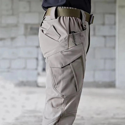 Men's Spring Autumn City Cargo Elastic Pants Trekking Hiking Camping Climbing Running Sports Cycling Work Outdoor Trousers