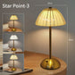 Crystal Led Table Lamp Rechargeable Book Light Night Light for Reading Bedside Bedroom Atmosphere Retro Hotel Bar Decor Dimmable