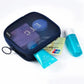 Makeup Bag Women Travel Toiletry Wash Makeup Bag Storage Case Zipper Make Up Bags Black Dot Transparent Mesh Cosmetic Bag