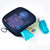 Makeup Bag Women Travel Toiletry Wash Makeup Bag Storage Case Zipper Make Up Bags Black Dot Transparent Mesh Cosmetic Bag