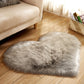 30x40cm Plush Carpet Heart Shaped Faux Fur Rug Imitation Wool Christmas Coffee Table LivingRoom Shag Carpet Solid Color Style
