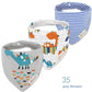 3pcs Per Lot  Baby Bibs Bandana Set Cotton Multi-Style Triangle Cartoon Babadores Para Bebe Infant Boys Girls Saliva Towel KF025