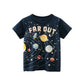 2 3 4 5 6 7 8 9 Years Boys Short Sleeve T-shirts Korean Version Kids Clothing Children Cotton Tees Summer Cartoon Tops