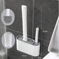 Wall Hanging Toilet Brush Toilet Bowl 2 Cleaning Brushes Silicone Toilet Brush with Holder For Floor Bathroom Accessories Sets