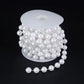 5yards/roll Imitation Pearl Chain White 3-12mm Round Beads Chain for Home Wedding Clothing Decoration Jewelry Making Accessories