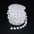 5yards/roll Imitation Pearl Chain White 3-12mm Round Beads Chain for Home Wedding Clothing Decoration Jewelry Making Accessories