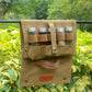 Portable Camping Seasoning Spices Bottle Tableware Leather Storage Bag Portable Kit For BBQ Picnic Kitchen