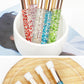 20 Pcs Crystal Eyelash Cleaning Brush Lashes Shampoo Brush Eyelash Extension Peel Off Blackhead Remover Makeup Tools Supplies