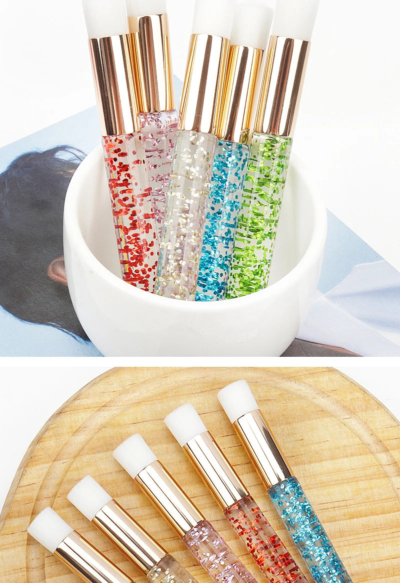 20 Pcs Crystal Eyelash Cleaning Brush Lashes Shampoo Brush Eyelash Extension Peel Off Blackhead Remover Makeup Tools Supplies
