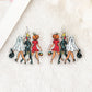 10Pcs Halloween Charms Creative Acrylic Vintage Pumpkin No Feet Ghost Pendant For Keychain Necklace  Jewelry Diy Making