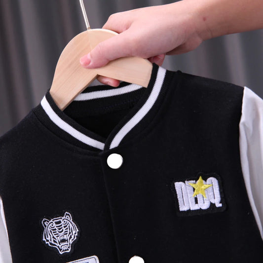 Spring Autumn Baby Boys Clothing Set Cartoon Letter Baseball Coat Pants 2Pcs Suit For 1-5 Years Kids Clothes Child Sport Outfit