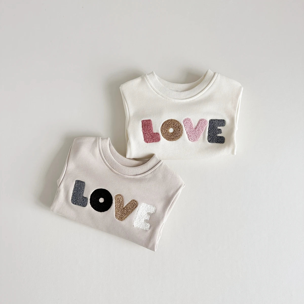 Baby Autumn Clothes 2025 Newborn Infant Baby Boy Girl Romper Cute LOVE Embroidery Soft Cotton Jumpsuit Spring Baby Clothes