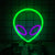 Halloween Bat Spirit LED Neon Wall Decor for Party Gift - Terrifying Atmosphere - USB or Battery Powered