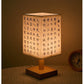 LED  Decoration Table Lamps Simple Chinese Style Dimmable Plug Night Light Fabric Lampshade Square Bedroom Bedside Desk Lights