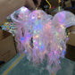 LED Jellyfish Lamp Colored DIY Mermaid Jellyfish Light Hand-held Luminous Lantern Girls Birthday Party Wedding Decor Night Light