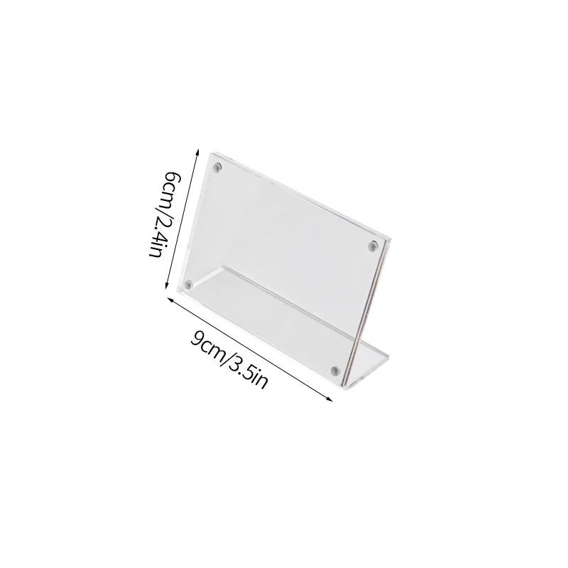 Transparent Acrylic Frames Photos Picture Frame Magnetic Double Sided Photo Frame Kpop Photocard Holder Album Poster Tag Display