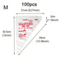 100pcs/lot Disposable Pastry Bag Transparent Plastic Household Kitchen Cake Decoration Cream DIY Tools Cookie Piping Bags TMZ