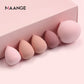 Maange 5 PCs Mini Cosmetic Egg Wet and Dry Dual Use Foam Large Powder Puff Makeup Tools