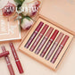 6 Color Matte Lip Gloss Set Lustrous Effect Moisturizing And Nourishing Long Lasting Easy To Apply Lip Makeup