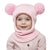 Pompom Baby Winter Hat Scarf One-piece Kids Knitted Beanie Warm Ears Neck Children Bonnet Infant Cap for Girls Boys 1-5Y