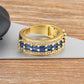 Nidin Light Luxury Cubic Zirconia Open Adjustable Rings For Women Fashion 5 Colors Gold Plated Finger Statement  Jewelry Gift