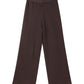 Fashion Knitted Long Pants Sets For Women Elegant Short Sleeve Lapel Single Breasted Cardigan Wide Leg Trousers 2 Pieces Suits
