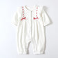 Infant Baby Girls Jumpsuit+Hat Embroidery Lace Stitching Cotton Long Sleeve Toddler Baby Girl Romper Spring Autumn Baby Clothes