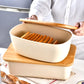 Bamboo Cover Storage Boxes Home Bakery Desktop Decor Organizer Kitchen Bread Box Dessert Snack Breadbasket Food Container