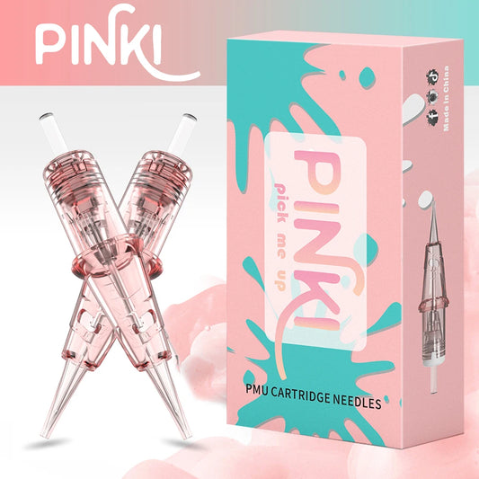 Popu Pinki Disposable Sterilized Cartridge Tattoo Needles Suit for Make-up Eyebrows Eyeliner Lips Tattoo Needles 20pcs/Lot