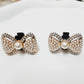2PCS Bling Rhinestone Bear Shoelace Charms ABS Heart Bowtie Shoe Lace Decorations Accessories DIY Golden Shoe Clips Fit Sneakers