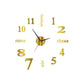 3D Luminous Wall Clock Frameless Acrylic DIY Digital Clock Wall Stickers Mute Clock for Living Room Bedroom Office Wall Decor