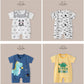 Baby Boys Thin Rompers Baby Girls Short Sleeve Bodysuit Newborn Infants Jumpsuit for Summer New Korean Style Costume