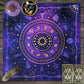 1 Stück Tarotkarten-Tischdecke, 12 Sternzeichen-Astrologie-Altartuch, Wahrsager-Astrologie-Prophezeiungskartenmatte, Drop-Brettspiel-Tischdecke