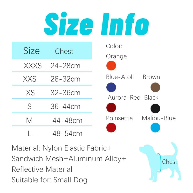 Truelove Step In Pet Harness Lightweight Adjustable Dog Chest Vest Reflective Quick Release For Dogs Walking Outdoor Accessories