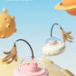 Smart Teaser Cat Toy Electric UFO Cat Teaser Stick With Bell Training Pet Toys Replaceable Feather Interactive Cat Supplies