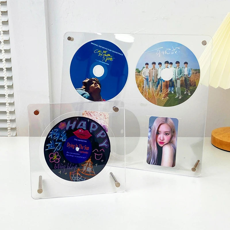 Transparent Acrylic Frames Photos Picture Frame Magnetic Double Sided Photo Frame Kpop Photocard Holder Album Poster Tag Display