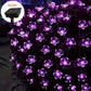 Solar String Lights Cherry Blossom LED Garland Lights Outdoor Solar Garden Patio Decor Lights Christmas Wedding Party Decoration